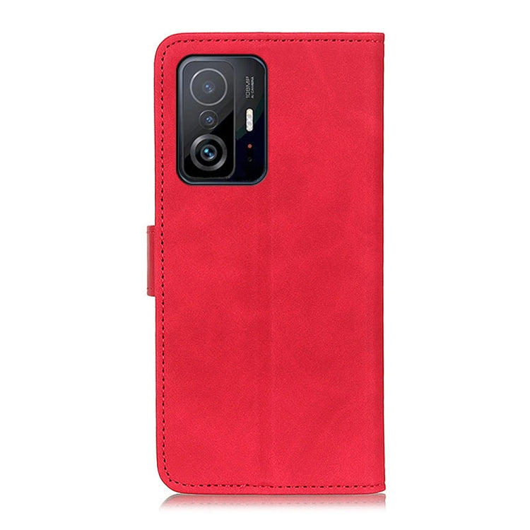 For Xiaomi Mi 11T / 11T Pro KHAZNEH Retro Texture Horizontal Flip Leather Case with Holder & Card Slots & Wallet(Red) - Xiaomi Cases by buy2fix | Online Shopping UK | buy2fix