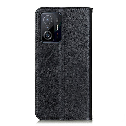 For Xiaomi Mi 11T / 11T Pro Magnetic Crazy Horse Texture Horizontal Flip Leather Case with Holder & Card Slots & Wallet(Black) - Xiaomi Cases by buy2fix | Online Shopping UK | buy2fix