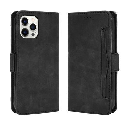 For iPhone 13 Pro Skin Feel Calf Pattern Horizontal Flip Leather Case with Holder & Card Slots & Photo Frame (Black) - iPhone 13 Pro Cases by buy2fix | Online Shopping UK | buy2fix