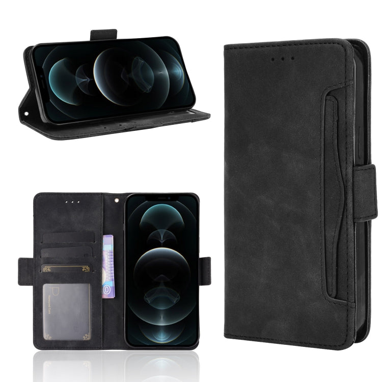 For iPhone 13 Pro Max Skin Feel Calf Pattern Horizontal Flip Leather Case with Holder & Card Slots & Photo Frame (Black) - iPhone 13 Pro Max Cases by buy2fix | Online Shopping UK | buy2fix