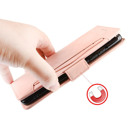 For Xiaomi Redmi 10 Skin Feel Calf Pattern Horizontal Flip Leather Case with Holder & Card Slots & Photo Frame(Pink) - Xiaomi Cases by buy2fix | Online Shopping UK | buy2fix