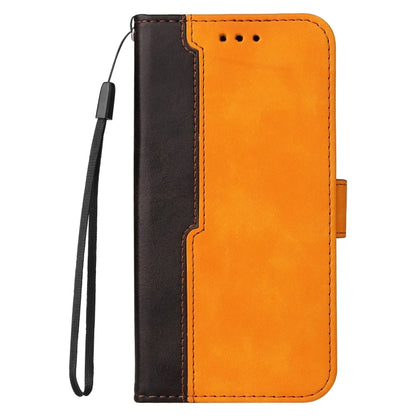 For Infinix Note 10 Pro / 10 Pro NFC Business Stitching-Color Horizontal Flip PU Leather Case with Holder & Card Slots & Photo Frame(Orange) - Infinix Cases by buy2fix | Online Shopping UK | buy2fix