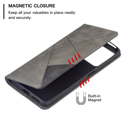 For Xiaomi Mi 11T Rhombus Texture Horizontal Flip Magnetic Leather Case with Holder & Card Slots(Brown) - Xiaomi Cases by buy2fix | Online Shopping UK | buy2fix