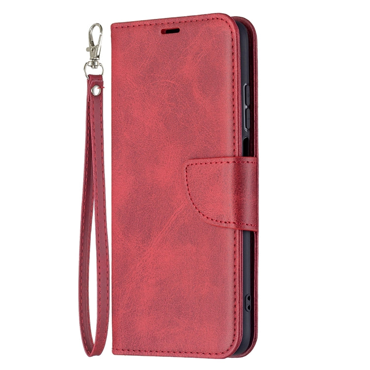 For Xiaomi Redmi 10 Retro Lambskin Texture Pure Color Horizontal Flip PU Leather Case with Holder & Card Slots & Wallet & Lanyard(Red) - Xiaomi Cases by buy2fix | Online Shopping UK | buy2fix