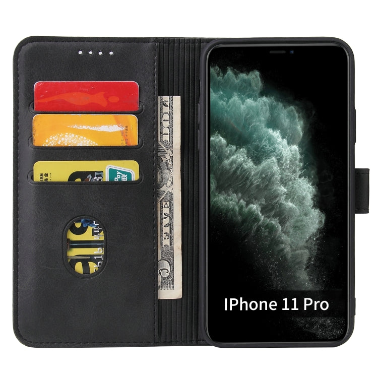 Calf Texture Buckle Horizontal Flip Leather Case with Holder & Card Slots & Wallet For iPhone 11 Pro(Black) - iPhone 11 Pro Cases by buy2fix | Online Shopping UK | buy2fix