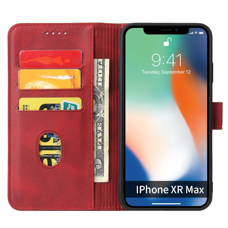 For iPhone X / XS Calf Texture Buckle Horizontal Flip Leather Case with Holder & Card Slots & Wallet(Red) - More iPhone Cases by buy2fix | Online Shopping UK | buy2fix