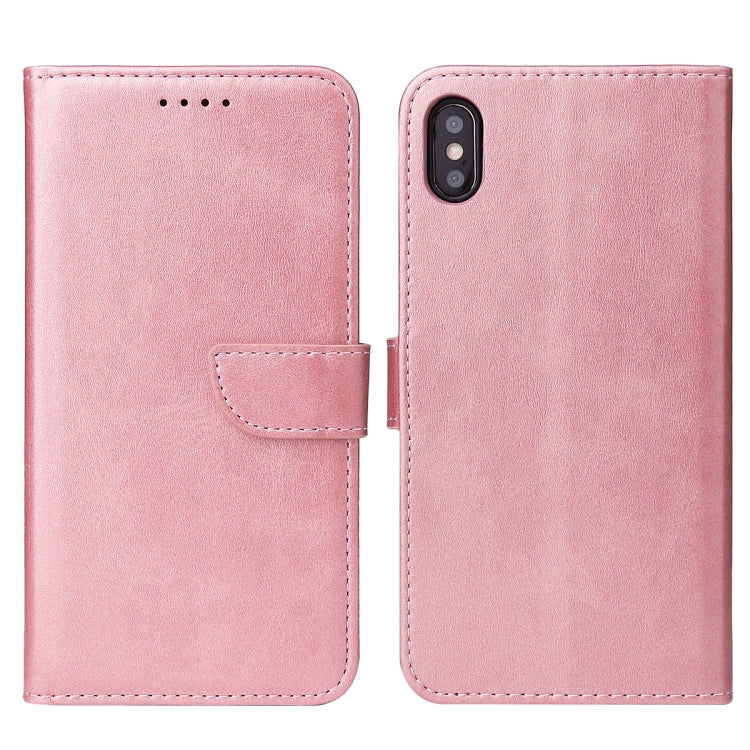 For iPhone XS Max Calf Texture Buckle Horizontal Flip Leather Case with Holder & Card Slots & Wallet(Rose Gold) - More iPhone Cases by buy2fix | Online Shopping UK | buy2fix