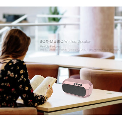 NewRixing NR-4000 TWS Mesh Polygon Music Box Concept Bluetooth Speaker(Iron Grey) - Desktop Speaker by NewRixing | Online Shopping UK | buy2fix