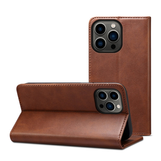 For iPhone 13 Pro Max Calf Texture Horizontal Flip Leather Case with Holder & Card Slots & Wallet (Brown) - iPhone 13 Pro Max Cases by buy2fix | Online Shopping UK | buy2fix