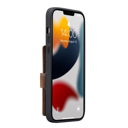 For iPhone 13 Pro JEEHOOD Retro Magnetic Detachable Protective Case with Wallet & Card Slot & Holder (Brown) - iPhone 13 Pro Cases by JEEHOOD | Online Shopping UK | buy2fix