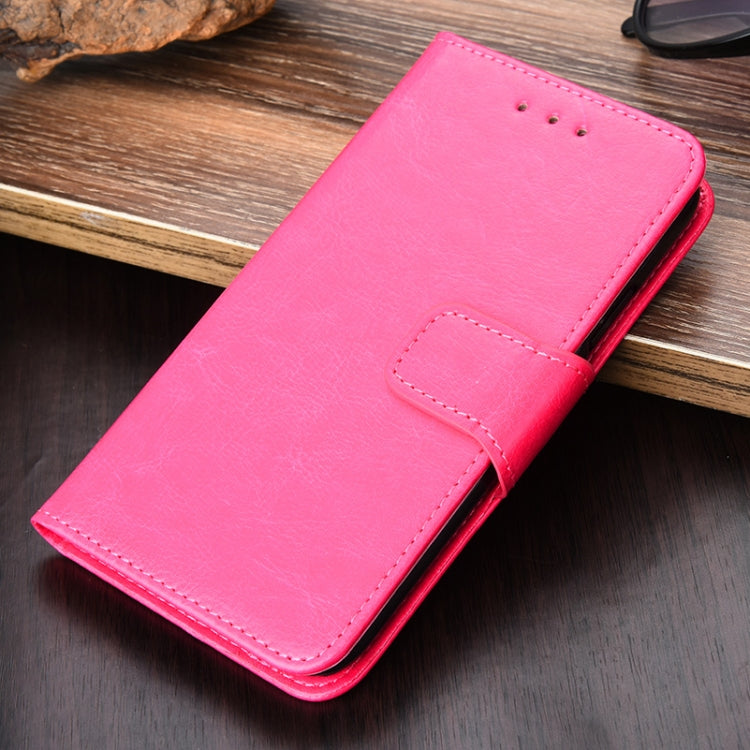 For Motorola Moto G30 Crystal Texture Horizontal Flip Leather Case with Holder & Card Slots & Wallet(Rose Red) - Motorola Cases by buy2fix | Online Shopping UK | buy2fix