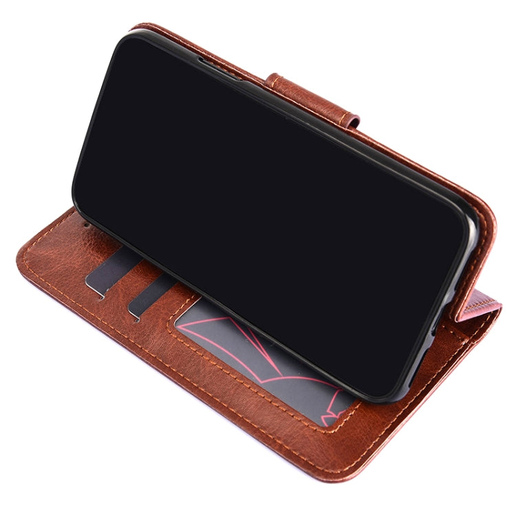 For Motorola Moto G30 Crystal Texture Horizontal Flip Leather Case with Holder & Card Slots & Wallet(Brown) - Motorola Cases by buy2fix | Online Shopping UK | buy2fix