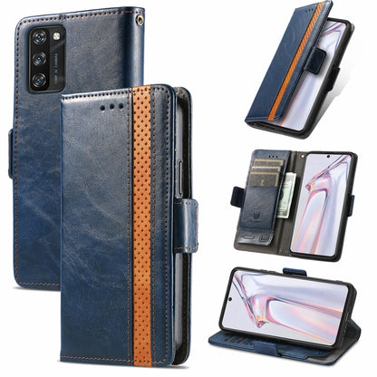 For Blackview A100 CaseNeo Business Splicing Dual Magnetic Buckle Horizontal Flip PU Leather Case with Holder & Card Slots & Wallet(Blue) - More Brand by buy2fix | Online Shopping UK | buy2fix