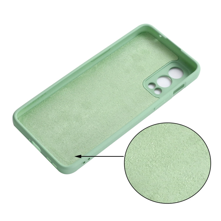 For OnePlus Nord 2 5G Solid Color Liquid Silicone Shockproof Full Coverage Protective Case(Green) - OnePlus Cases by buy2fix | Online Shopping UK | buy2fix