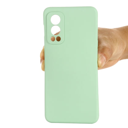 For OnePlus Nord 2 5G Solid Color Liquid Silicone Shockproof Full Coverage Protective Case(Green) - OnePlus Cases by buy2fix | Online Shopping UK | buy2fix