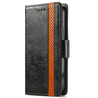 For Huawei P50 Pro CaseNeo Business Splicing Dual Magnetic Buckle Horizontal Flip PU Leather Case with Holder & Card Slots & Wallet(Black) - Huawei Cases by buy2fix | Online Shopping UK | buy2fix