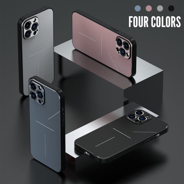 For iPhone 13 Pro Max R-JUST RJ-52 3-Line Style Metal TPU Shockproof Protective Case (Silver) - iPhone 13 Pro Max Cases by R-JUST | Online Shopping UK | buy2fix