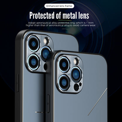 For iPhone 11 Pro R-JUST RJ-52 3-Line Style Metal TPU Shockproof Protective Case (Black) - iPhone 11 Pro Cases by R-JUST | Online Shopping UK | buy2fix