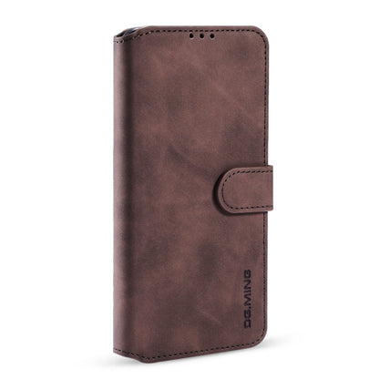 For Samsung Galaxy A03s 166mm DG.MING Retro Oil Side Horizontal Flip Leather Case with Holder & Card Slots & Wallet(Coffee) - Galaxy Phone Cases by DG.MING | Online Shopping UK | buy2fix