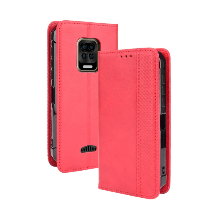 For Doogee S59 / S59 Pro Magnetic Buckle Retro Crazy Horse Texture Horizontal Flip Leather Case with Holder & Card Slots & Photo Frame(Red) - More Brand by buy2fix | Online Shopping UK | buy2fix