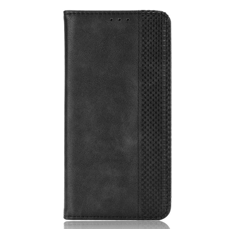 For Doogee S88 Plus / S88 Pro Magnetic Buckle Retro Crazy Horse Texture Horizontal Flip Leather Case with Holder & Card Slots & Photo Frame(Black) - More Brand by buy2fix | Online Shopping UK | buy2fix