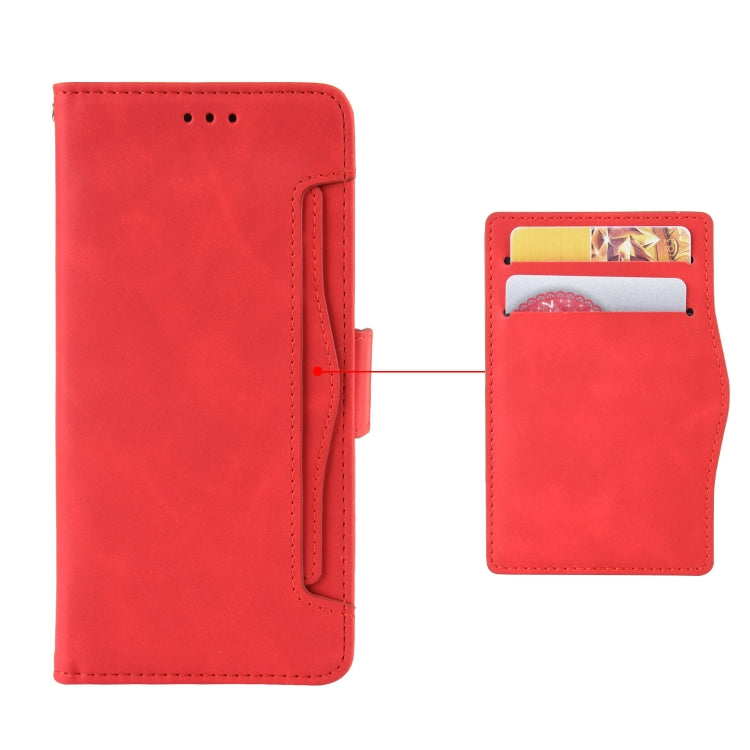 For Blackview Oscal C20 Skin Feel Calf Pattern Horizontal Flip Leather Case with Holder & Card Slots & Photo Frame(Red) - More Brand by buy2fix | Online Shopping UK | buy2fix