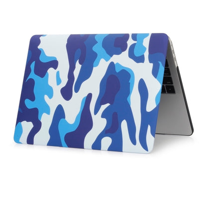 Camouflage Pattern Laptop Water Decals PC Protective Case For Macbook Pro 15.4 inch A1286(Blue Camouflage) - MacBook Pro Cases by buy2fix | Online Shopping UK | buy2fix