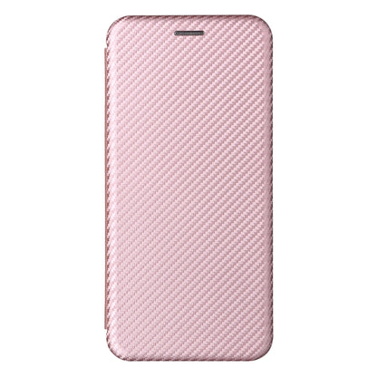 For Blackview Oscal C20 Carbon Fiber Texture Horizontal Flip Leather Phone Case with Card Slot(Pink) - More Brand by buy2fix | Online Shopping UK | buy2fix