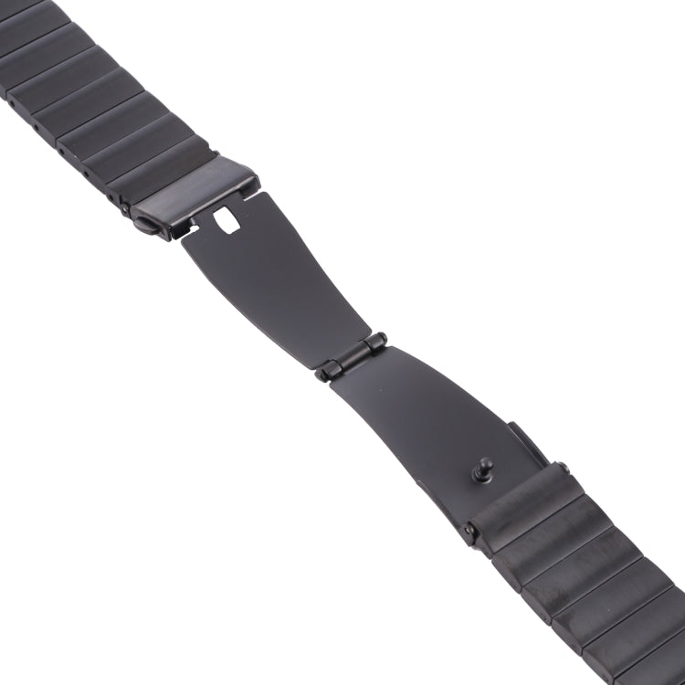 For Fitbit Charge 5 One-bead Steel Strap Watch Band(Black) - Watch Bands by buy2fix | Online Shopping UK | buy2fix