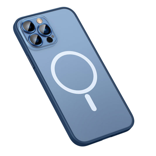 For iPhone 13 Pro Max MagSafe Matte Phone Case (Dark Blue) - iPhone 13 Pro Max Cases by buy2fix | Online Shopping UK | buy2fix