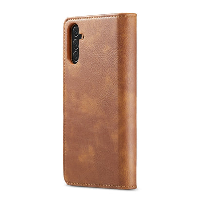 For Samsung Galaxy A13 5G DG.MING Crazy Horse Texture Detachable Magnetic Leather Phone Case(Brown) - Galaxy Phone Cases by DG.MING | Online Shopping UK | buy2fix