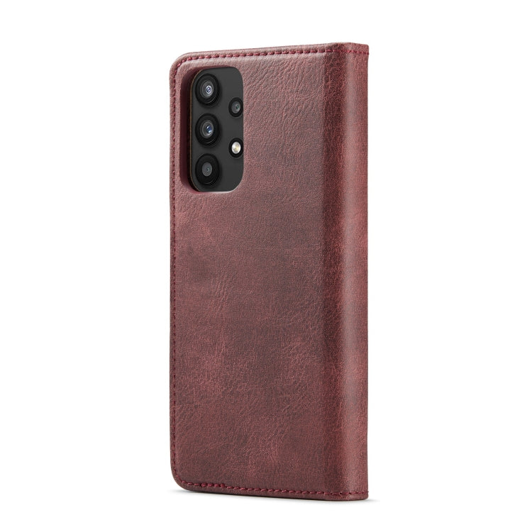 For Samsung Galaxy A33 5G DG.MING Crazy Horse Texture Detachable Magnetic Leather Phone Case(Red) - Galaxy Phone Cases by DG.MING | Online Shopping UK | buy2fix