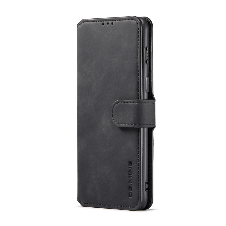 For OnePlus Nord 2 DG.MING Retro Oil Side Horizontal Flip Leather Case with Holder & Card Slots & Wallet(Black) - OnePlus Cases by DG.MING | Online Shopping UK | buy2fix