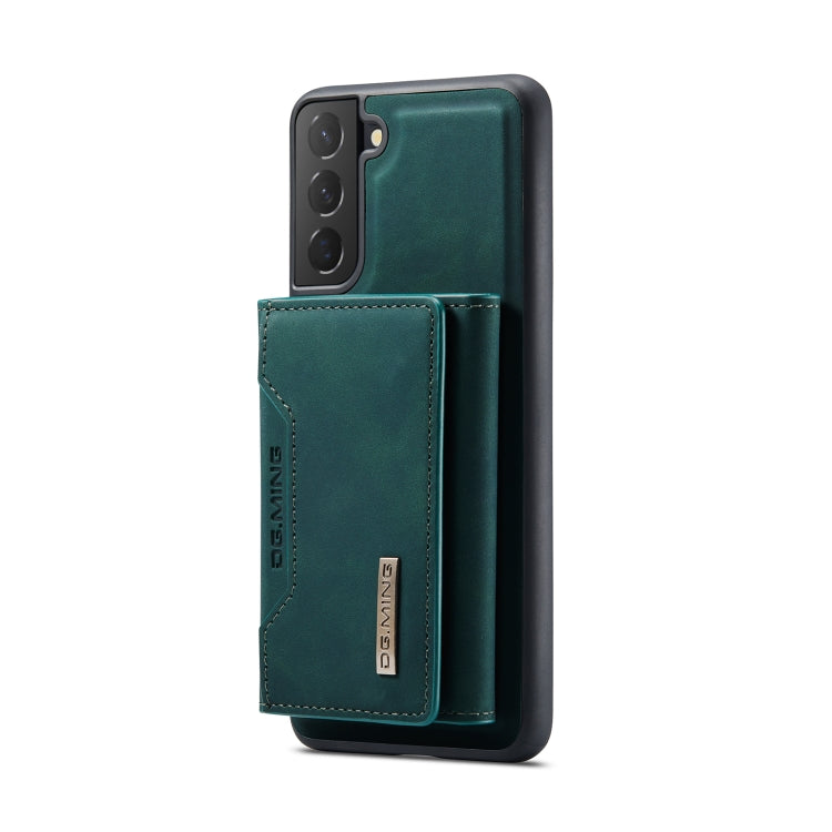 For Samsung Galaxy S22+ 5G DG.MING M2 Series 3-Fold Multi Card Bag Back Cover Phone Case(Green) - Galaxy S22+ 5G Cases by DG.MING | Online Shopping UK | buy2fix