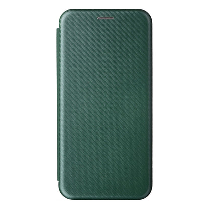 For Blackview A55 Carbon Fiber Texture Horizontal Flip PU Phone Case(Green) - More Brand by buy2fix | Online Shopping UK | buy2fix