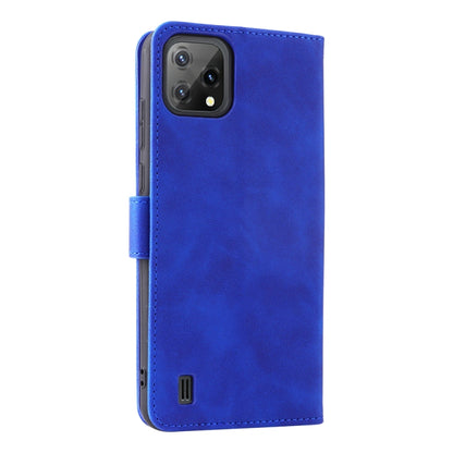 For Blackview A55 Skin Feel Magnetic Buckle Leather Phone Case(Blue) - More Brand by buy2fix | Online Shopping UK | buy2fix