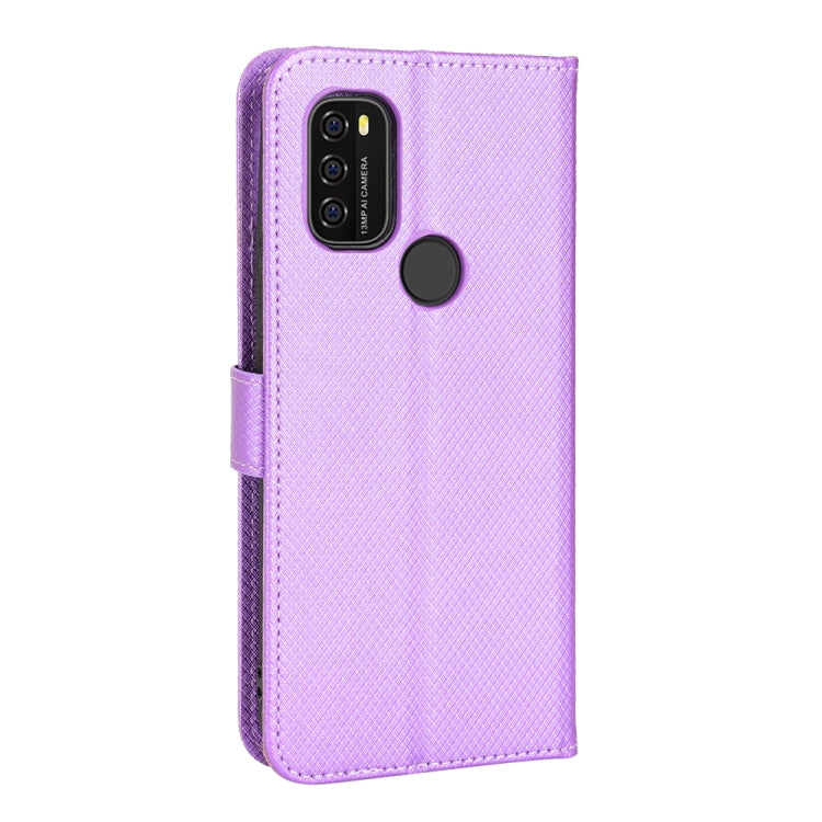 For Blackview A70 2021 Diamond Texture Leather Phone Case(Purple) - More Brand by buy2fix | Online Shopping UK | buy2fix