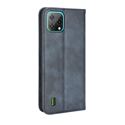 For Blackview A55 Magnetic Buckle Retro Crazy Horse Leather Phone Case(Blue) - More Brand by buy2fix | Online Shopping UK | buy2fix