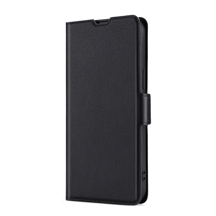 For Blackview A60 Ultra-thin Voltage Side Buckle PU + TPU Leather Phone Case(Black) - More Brand by buy2fix | Online Shopping UK | buy2fix