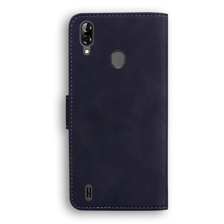 For Blackview A60 Pro Skin Feel Pure Color Flip Leather Phone Case(Black) - More Brand by buy2fix | Online Shopping UK | buy2fix