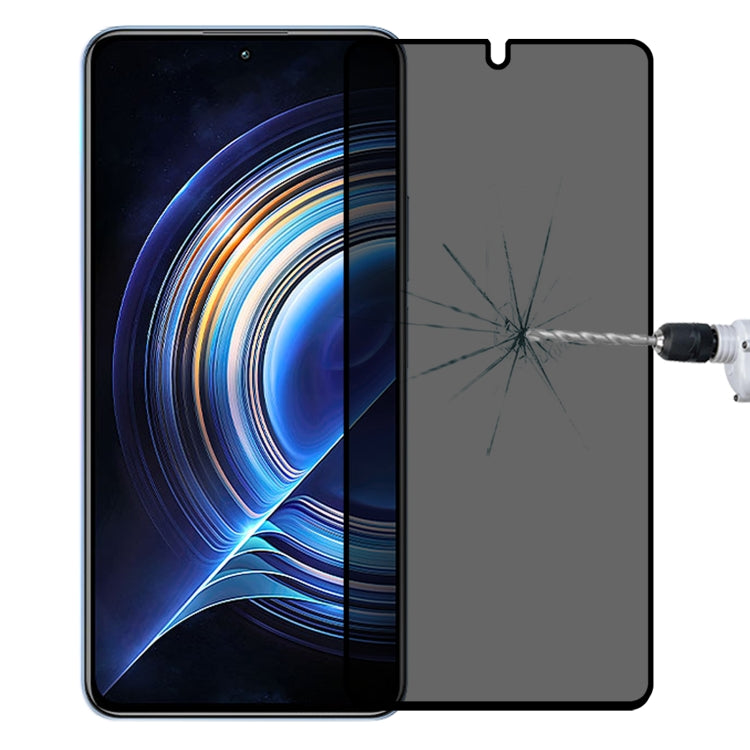 Full Cover Anti-peeping Tempered Glass Film For Xiaomi Redmi K50/K50 Pro/K50 Gaming/Redmi K60/K60 Ultra -  by buy2fix | Online Shopping UK | buy2fix