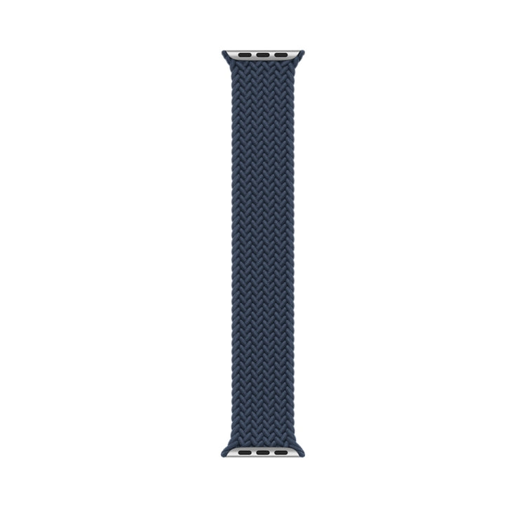 150mm Nylon Braided Watch Band For Apple Watch Ultra 49mm&Watch Ultra 2 49mm / Series 9&8&7 45mm / SE 3&SE 2&6&SE&5&4 44mm / 3&2&1 42mm(Dark Blue) - Watch Bands by buy2fix | Online Shopping UK | buy2fix