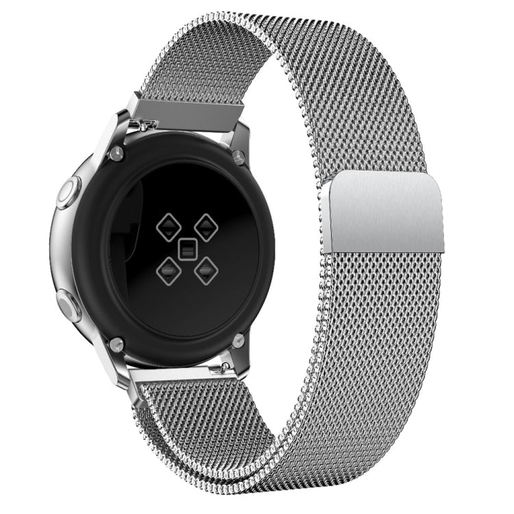 For Galaxy Watch Active Milanese Watch Band(Silver) - Watch Bands by buy2fix | Online Shopping UK | buy2fix