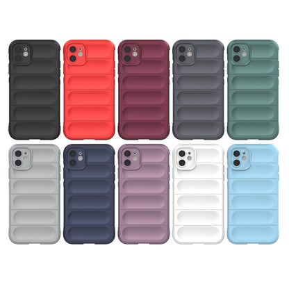 For iPhone 11 Magic Shield TPU + Flannel Phone Case (Dark Grey) - iPhone 11 Cases by buy2fix | Online Shopping UK | buy2fix