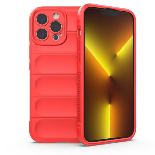 For iPhone 13 Pro Max Magic Shield TPU + Flannel Phone Case (Red) - iPhone 13 Pro Max Cases by buy2fix | Online Shopping UK | buy2fix