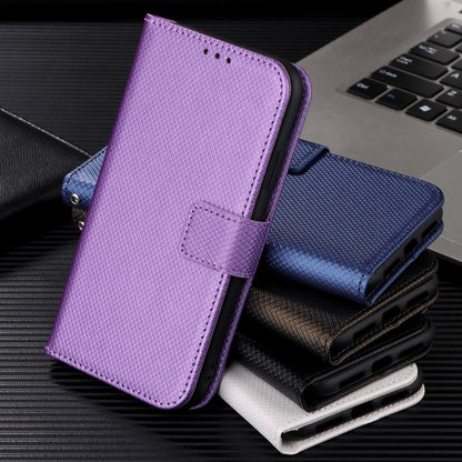 For Blackview A55 Pro Diamond Texture Leather Phone Case(Purple) - More Brand by buy2fix | Online Shopping UK | buy2fix