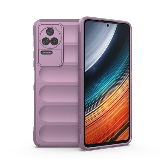 For Xiaomi Redmi K40S Magic Shield TPU + Flannel Phone Case(Purple) - Xiaomi Cases by buy2fix | Online Shopping UK | buy2fix