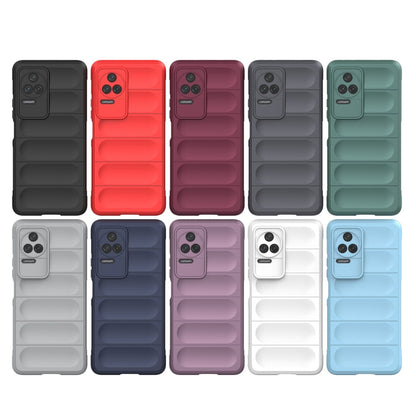 For Xiaomi Redmi K50 Pro Magic Shield TPU + Flannel Phone Case(Purple) - Xiaomi Cases by buy2fix | Online Shopping UK | buy2fix