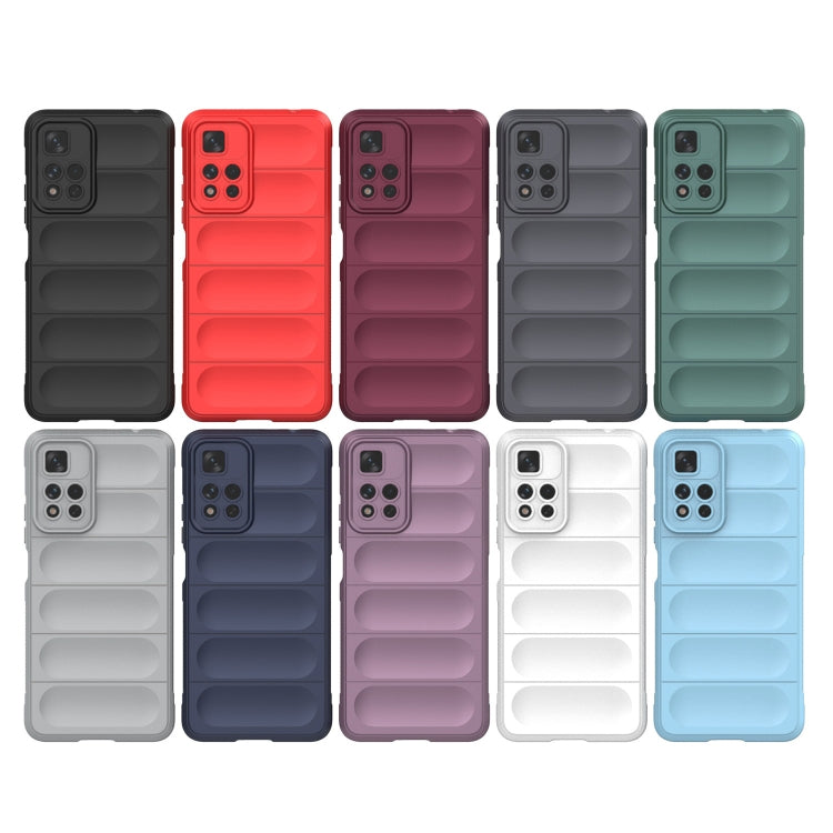 For Xiaomi Redmi Note 11 Pro 5G Chinese Magic Shield TPU + Flannel Phone Case(Light Blue) - Xiaomi Cases by buy2fix | Online Shopping UK | buy2fix