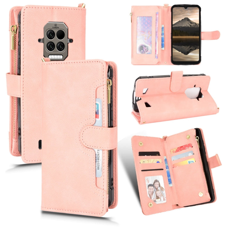 For Doogee S86 / S86 Pro Litchi Texture Zipper Leather Phone Case(Pink) - Doogee Cases by buy2fix | Online Shopping UK | buy2fix